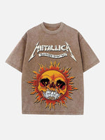 Metallica Print Round Neck T-shirt