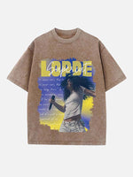 Lorde Print Round Neck T-shirt