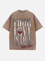 Bon Jovi Print Round Neck T-shirt