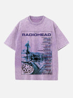 Radiohead Print Round Neck T-shirt