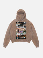 Ariana Grande Print Slant Pockets Hoodie