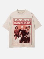 Radiohead Print Round Neck T-shirt