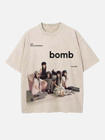 ILLIT Print Round Neck T-shirt