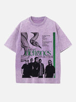 Deftones Print Round Neck T-shirt