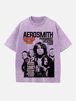 Aerosmith Print Round Neck T-shirt