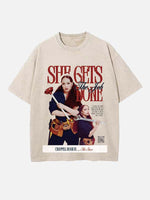 Chappell Roan Print Round Neck T-shirt