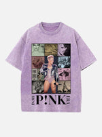 P!nk Print Round Neck T-shirt