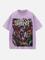 Slipknot Print Round Neck T-shirt