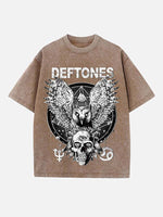 Deftones Print Round Neck T-shirt