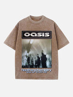 Oasis Print Round Neck T-shirt