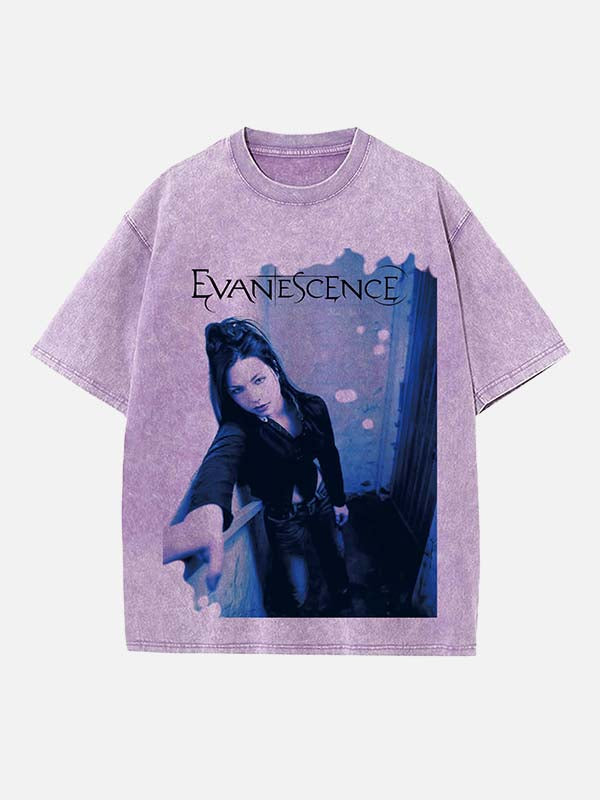 Evanescence Print Round Neck T-shirt
