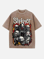Slipknot Print Round Neck T-shirt