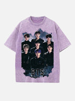 BTS Print Round Neck T-shirt