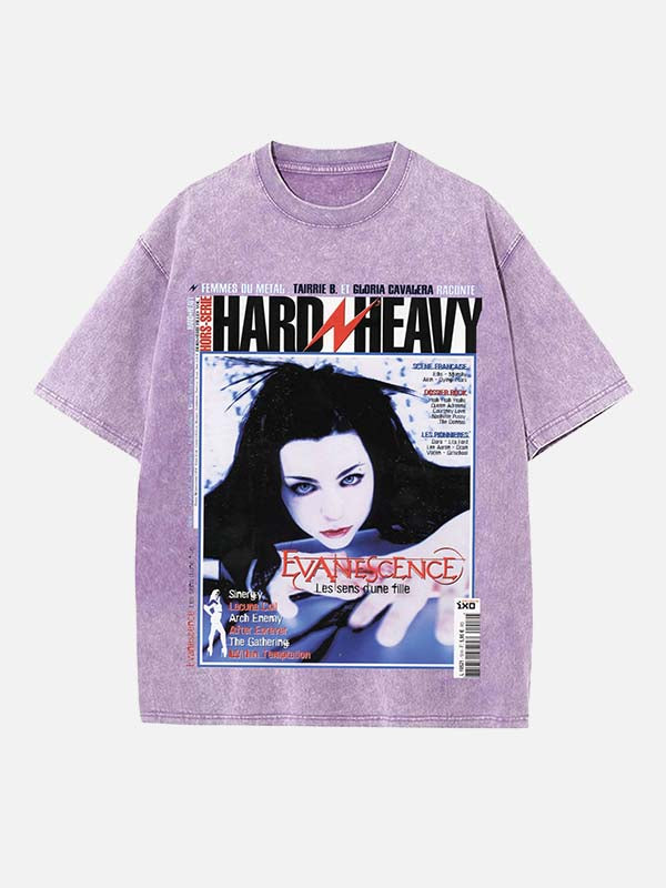 Evanescence Print Round Neck T-shirt