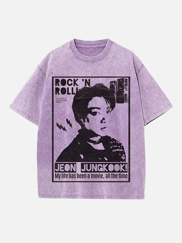 BTS Print Round Neck T-shirt