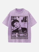 BTS Print Round Neck T-shirt