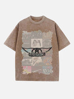 Aerosmith Print Round Neck T-shirt