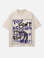 Halsey Print Round Neck T-shirt