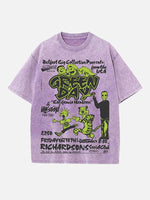 Green Day Print Round Neck T-shirt