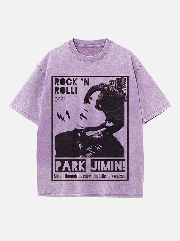BTS Print Round Neck T-shirt