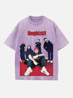 Limp Bizkit Print Round Neck T-shirt
