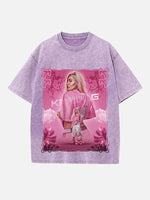 Karol G Print Round Neck T-shirt