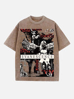 Evanescence Print Round Neck T-shirt
