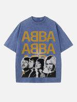 ABBA Print Round Neck T-shirt