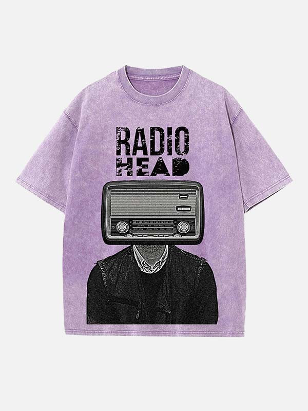 Radiohead Print Round Neck T-shirt