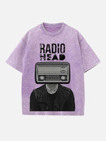 Radiohead Print Round Neck T-shirt