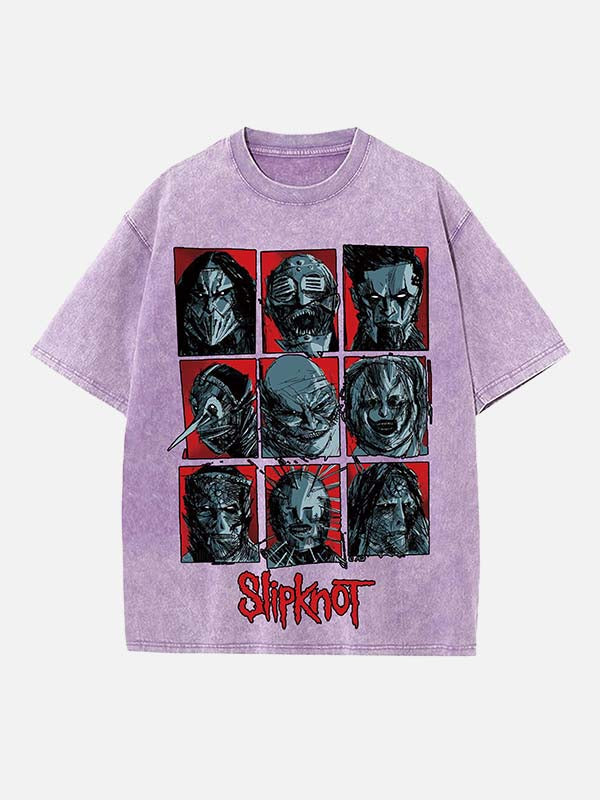 Slipknot Print Round Neck T-shirt