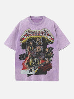 Metallica Print Round Neck T-shirt