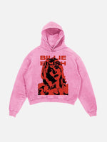 Billie Eilish Print Slant Pockets Hoodie