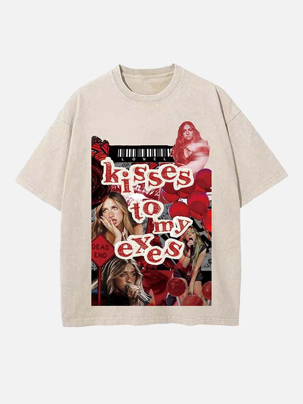 Tate McRae Print Round Neck T-shirt