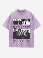 Radiohead Print Round Neck T-shirt