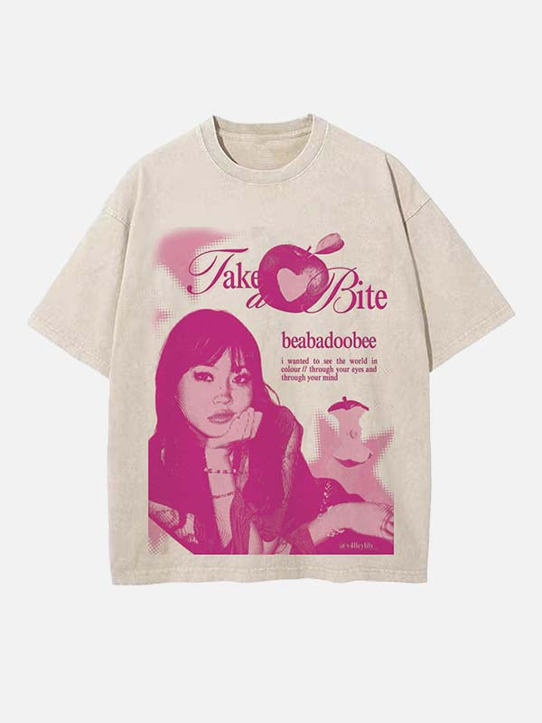 Beabadoobee Print Round Neck T-shirt