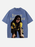 Billie Eilish Print Round Neck T-shirt
