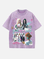 ILLIT Print Round Neck T-shirt