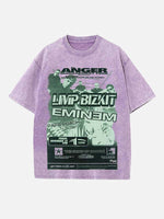 Limp Bizkit Print Round Neck T-shirt