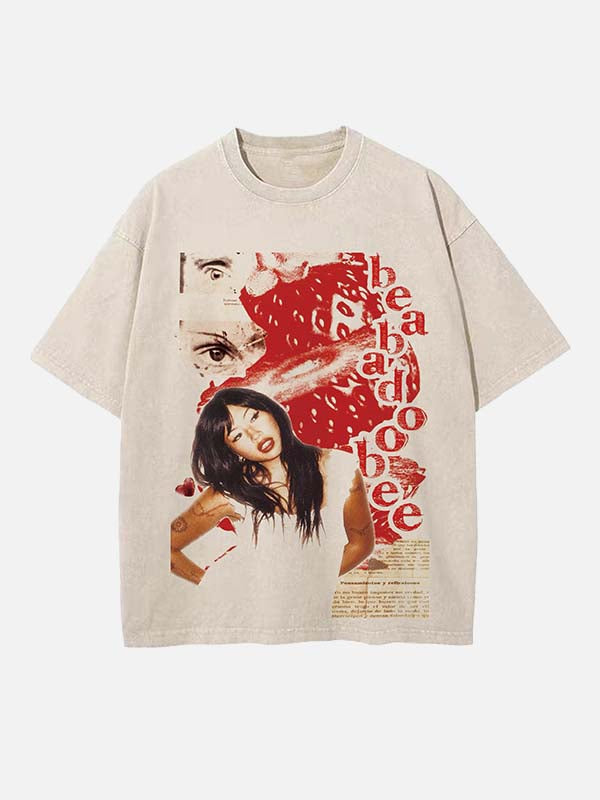 Beabadoobee Print Round Neck T-shirt