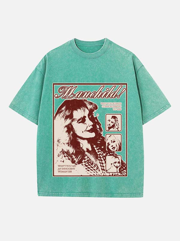 Sabrina Carpenter Print Round Neck T-shirt