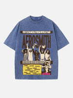 Aerosmith Print Round Neck T-shirt