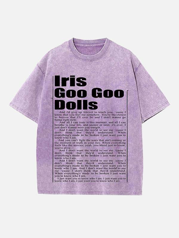 The Goo Goo Dolls Print Round Neck T-shirt