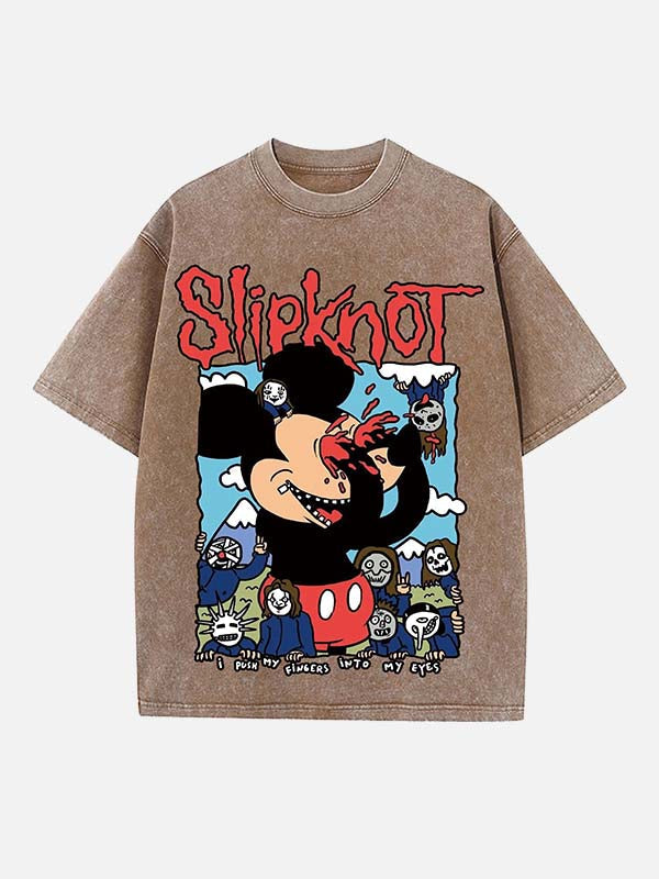 Slipknot Print Round Neck T-shirt