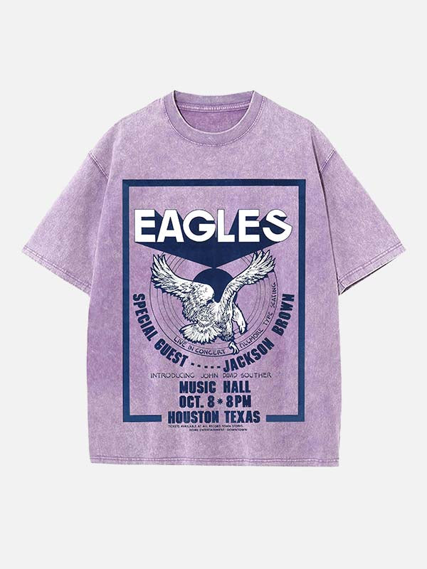 Eagles Print Round Neck T-shirt