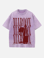 Taylor Swift Print Round Neck T-shirt
