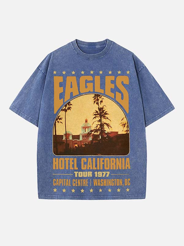 Eagles Print Round Neck T-shirt