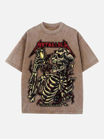 Metallica Print Round Neck T-shirt