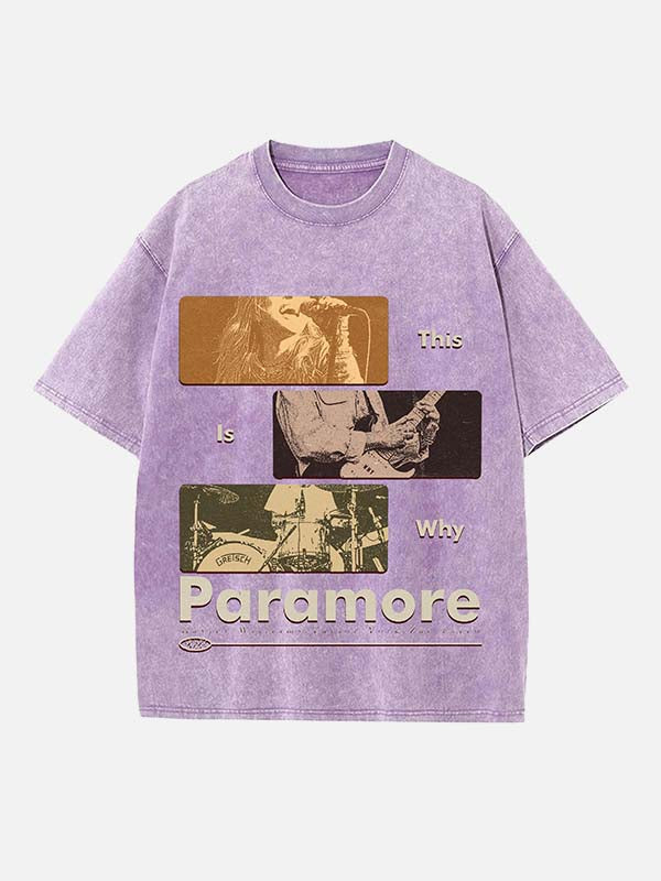 Paramore Print Round Neck T-shirt