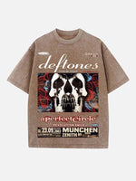Deftones Print Round Neck T-shirt